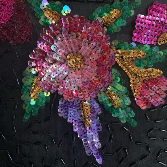 Laurence Kazar Vintage Beaded‎ Silk Evening Jacket - Picture 5 of 9